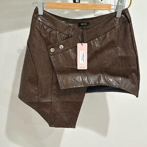 Micas faux leather wrap skirt. Never worn.
